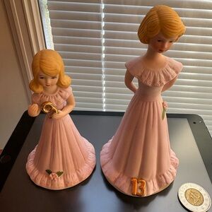 Set of two Collectible ENESCO GROWING UP DOLLS Set